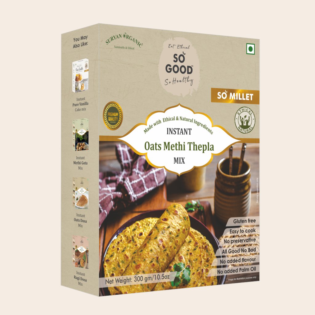 Methi Thepla | Instant Methi Thepla Mix (Made With Ethical Ingredients) -Gluten Free- No Added Preservatives & No Added Flavour - SOSE – 500gm