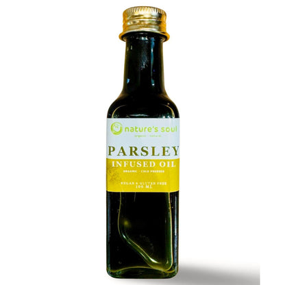 Parsley Infused Oil - Fresh - Vegan &amp;amp; Gluten Free - Made with Organic Ingredients - 100ml