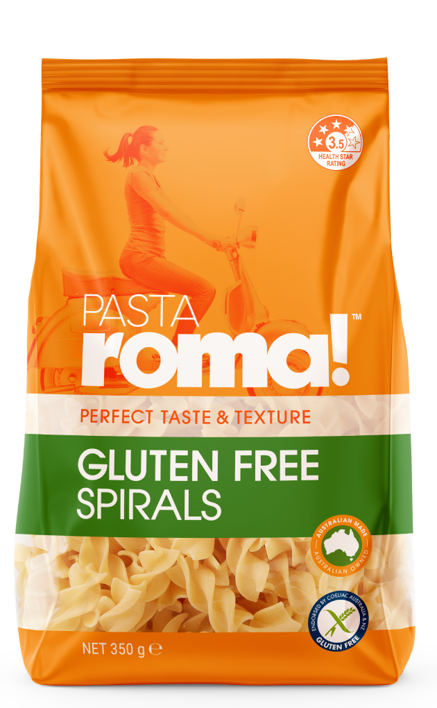 Pasta | Spirals Pasta -Gluten Free, Egg Free, Milk Free, Wheat Free - Plant Based Protein - Roma - 350gm