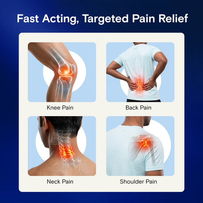 Mag Relief | Instant Pain Healing Roll-On - Clinically Proven Ingredients- Mess Free, No Staining, Easy Application -Light Years Health - 50ml
