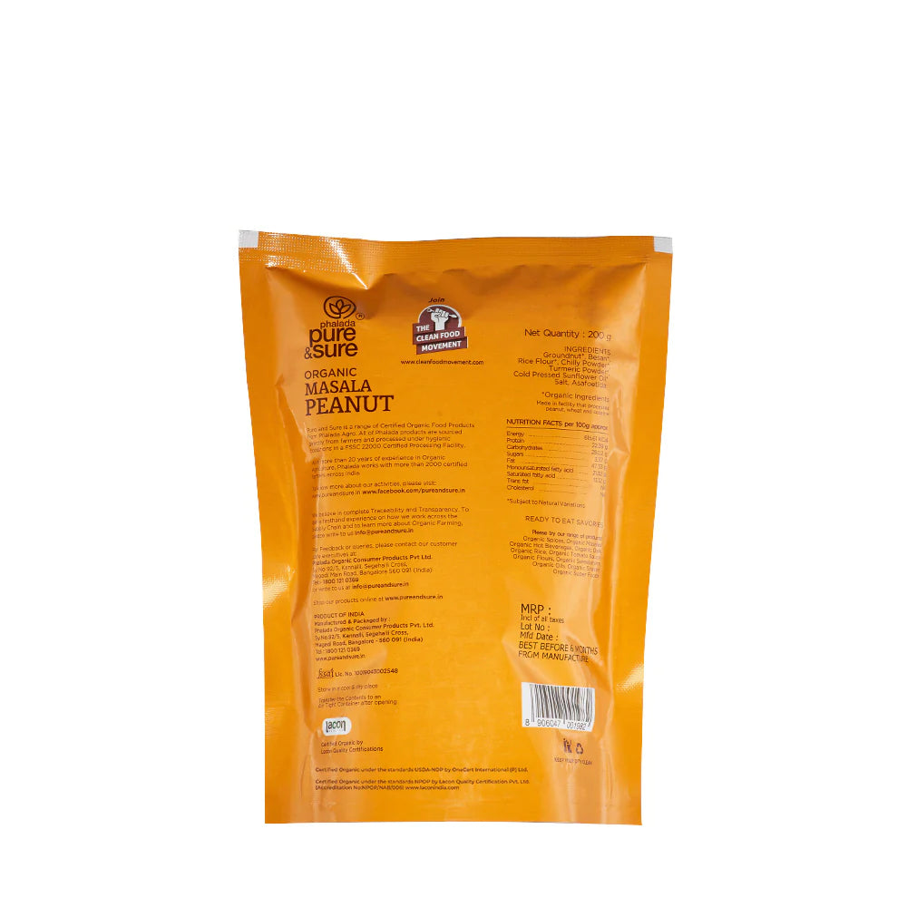 Peanut Masala - USDA Organic - Indian - Pure And Sure - 200gm