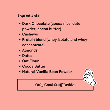 Chocolate Bar | Cookie Dough Delight (Protein Bar) – 10g Protein – Real Chocolate – No Added Artificial Preservatives &amp; No Added Sugar – Freely – 42gm