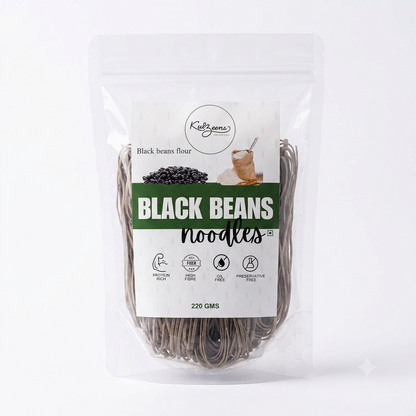Noodles | Black Beans Noodles - Protein Rich , High Fibre- No Preservatives, Oil Free – Kuizeens – 220gm