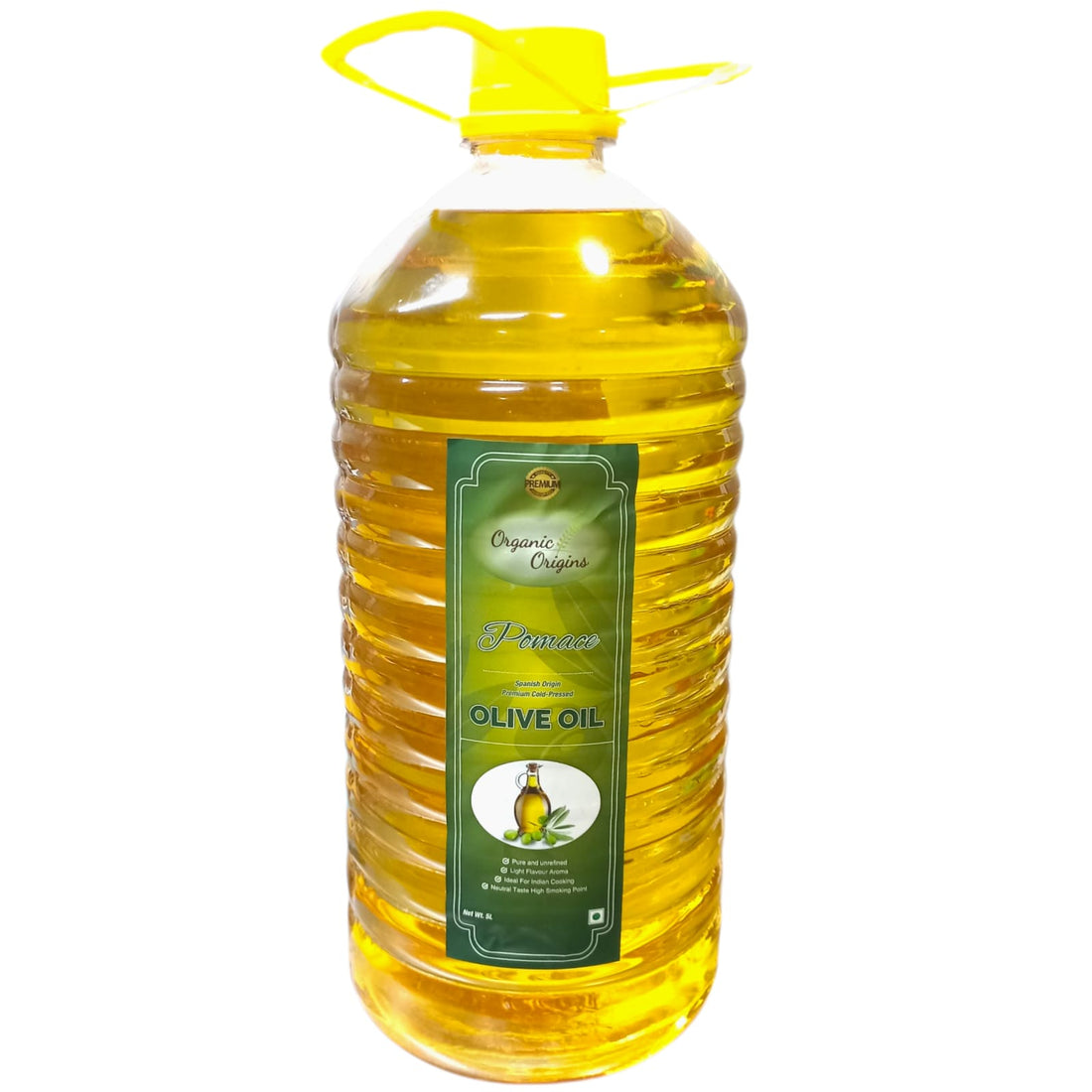 Olive Oil | Pomace Olive Oil - Spanish - Unrefined - Cold Pressed - Organic Origins - 5000ml
