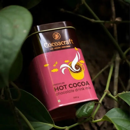 Chocolate | Premium Hot Cocoa Drinking Chocolate - Made in Kerala from Single - Origin Cocoa – Vegan -No Vegetable Oil, No Artificial Flavours- Cocoacraft – 300gm