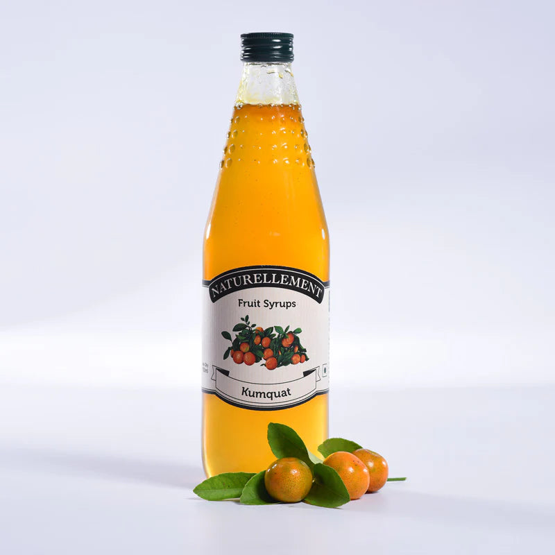 Syrup | Kumquat Syrup -  100% Natural and Pure Syrup- No Artificial Flavors, Colors or Preservatives. - Naturellement - 750ml