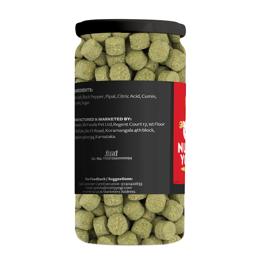 Digestive Pudina-Improves Digestion, Improves Immunity -No preservatives- Nutty Yogi 100gm