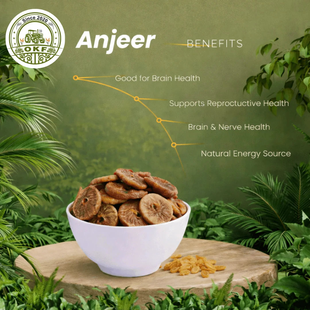 Figs | Dry Anjeer - 100% Organic-USDA Organic -No Chemicals, Non-GMO -Organic Kheti Farm- 200gm