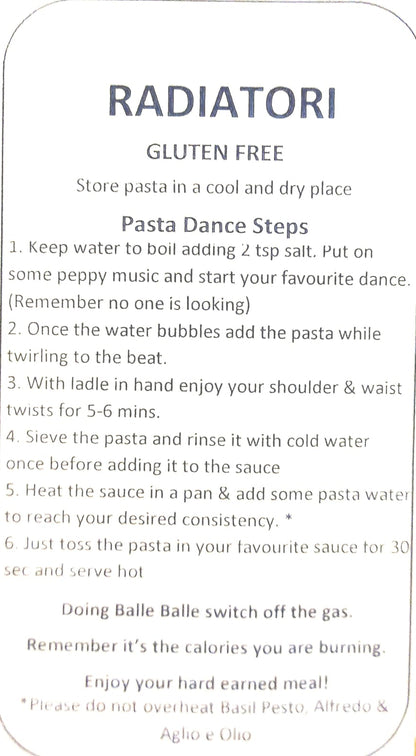 Pasta | Radiatori Pasta - Gluten Free - Our Pasta Lab – 200gm