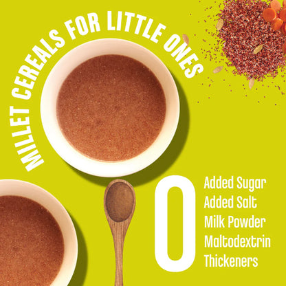 Porridge Mix | Sprouted Ragi &amp; Carrot – Vegan, Gluten Free, No Added Refined Sugar, No Milk &amp; No Salt – Early Foods – 200gm