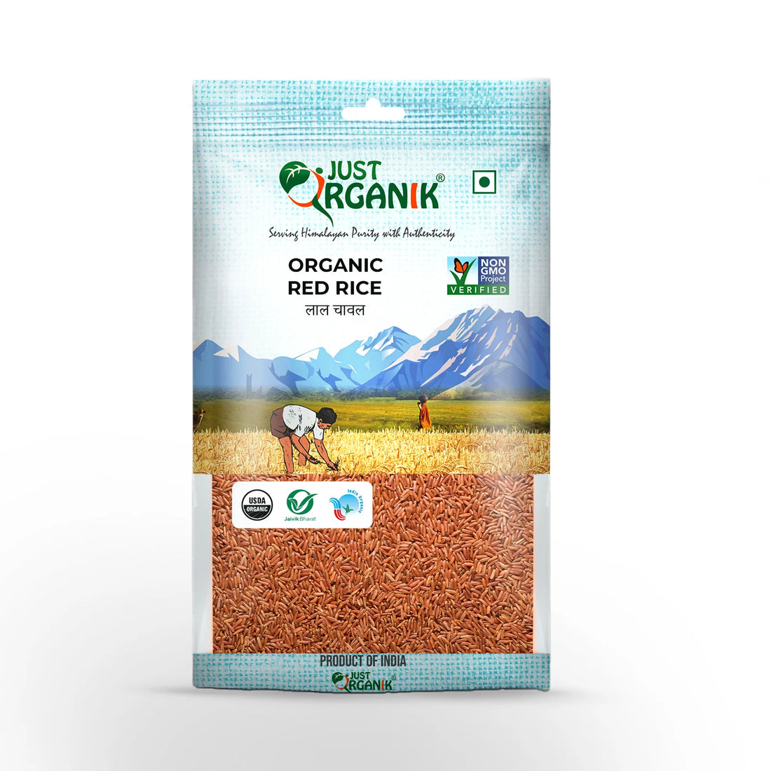 Rice | Red Rice - Just Organik - 500gm