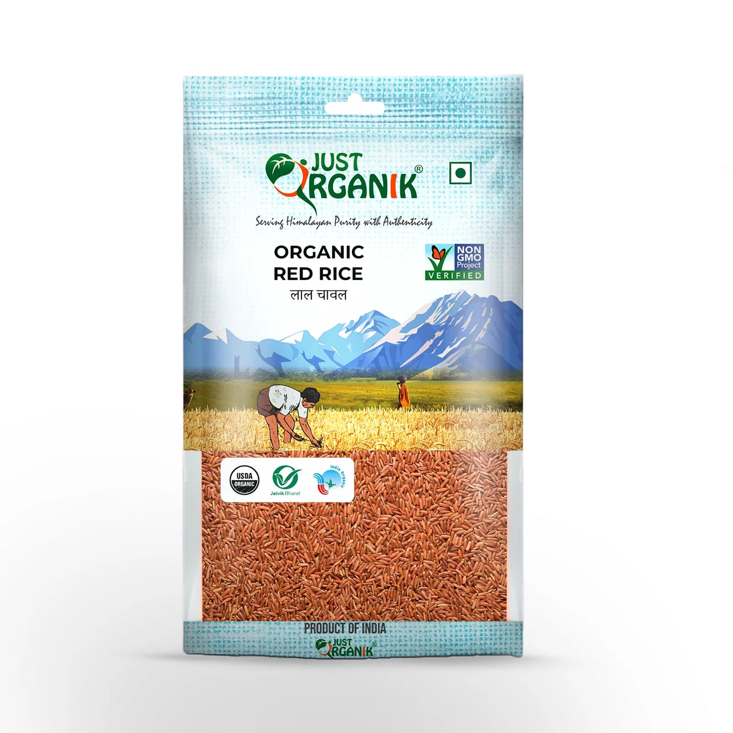 Rice | Red Rice - Just Organik - 500gm