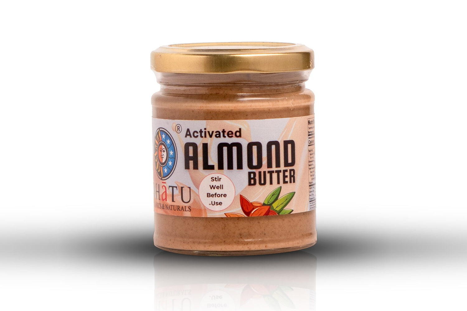 Almond Butter | Activated - Organic &amp; Natural - Vegan &amp; Keto Friendly - Dhatu Organic - 175gm
