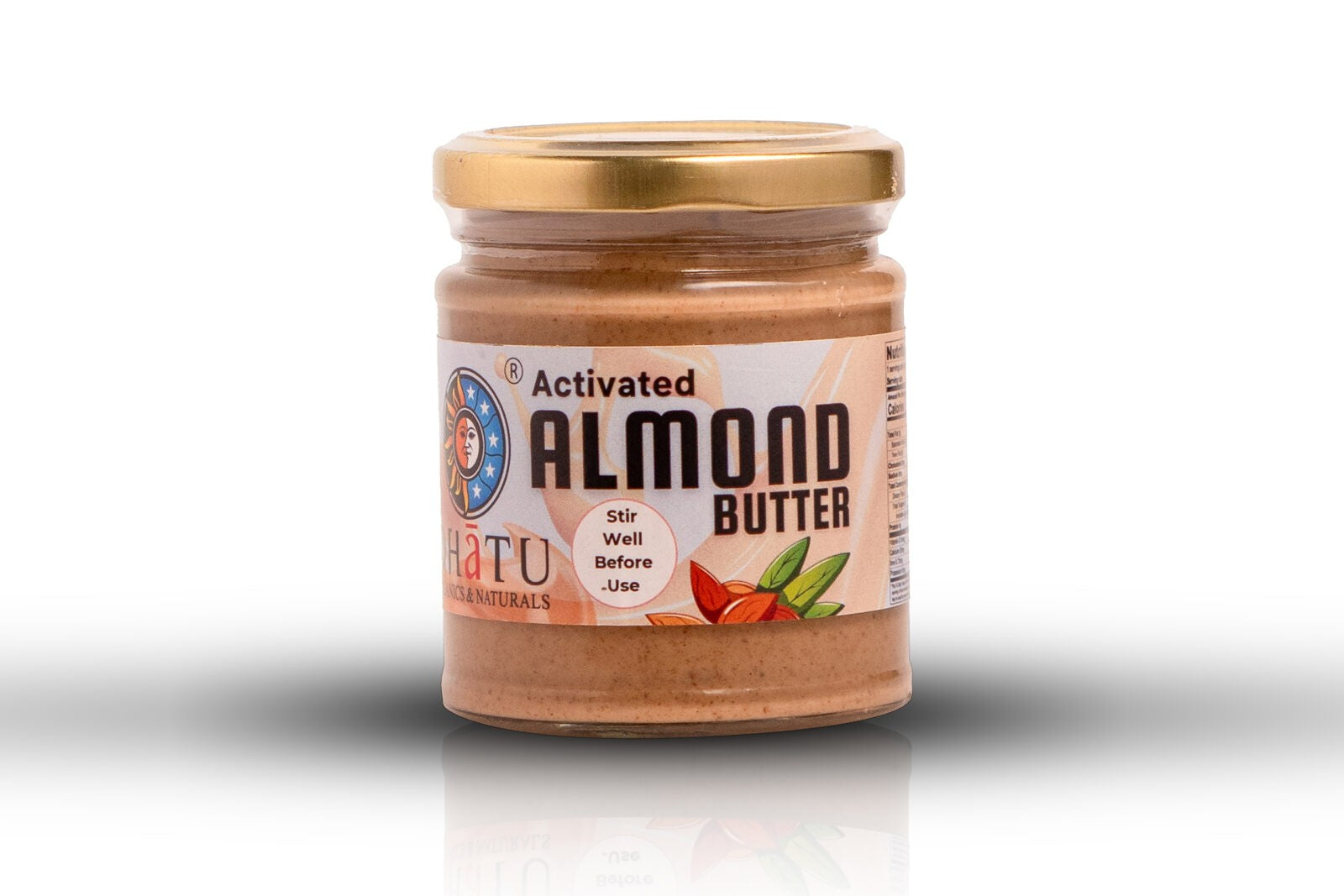 Almond Butter | Activated - Organic &amp; Natural - Vegan &amp; Keto Friendly - Dhatu Organic - 175gm