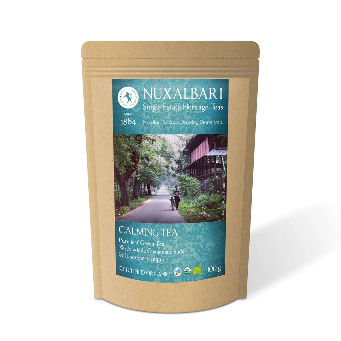 Tea | Calming Tea - 0% Bitterness - USDA Organic - Tea Estate - Darjeeling - Nuxalbari - 100gm