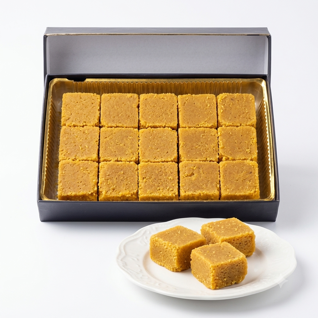 Burfi | Moong Dal Burfi -Gluten Free - Made From 100% Natural Ingredients - No Preservatives &amp; Refined Sugar Free - Nature&