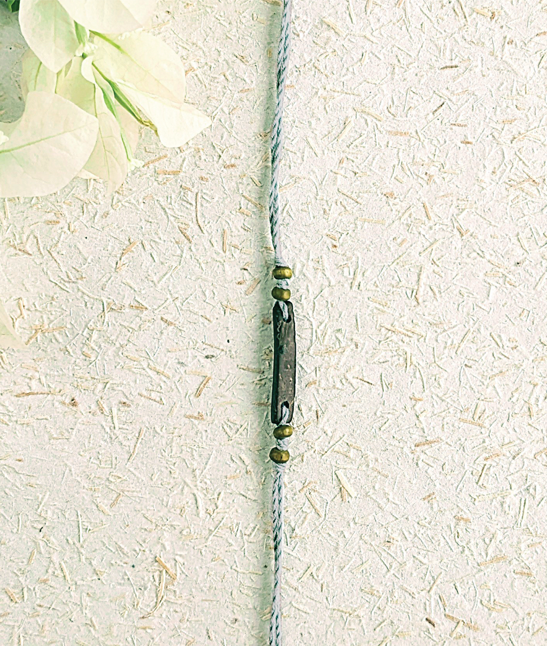 Rakhi | Saral (Made From Cotton, Jute, Wooden beads &amp; With Pressed Flower Petals) – Handcrafted - Eco Friendly - Nature&