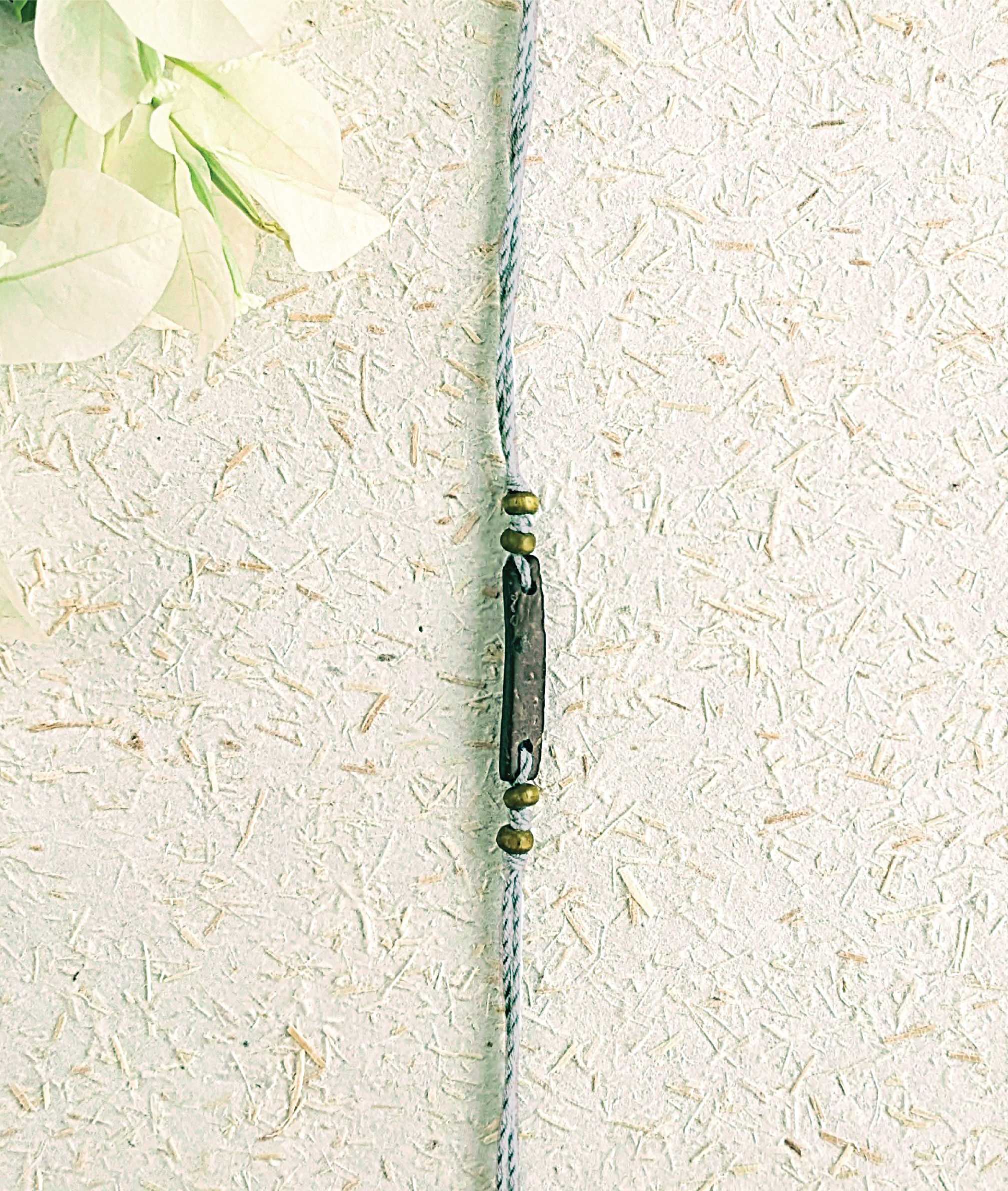Rakhi | Saral (Made From Cotton, Jute, Wooden beads &amp; With Pressed Flower Petals) – Handcrafted - Eco Friendly - Nature&