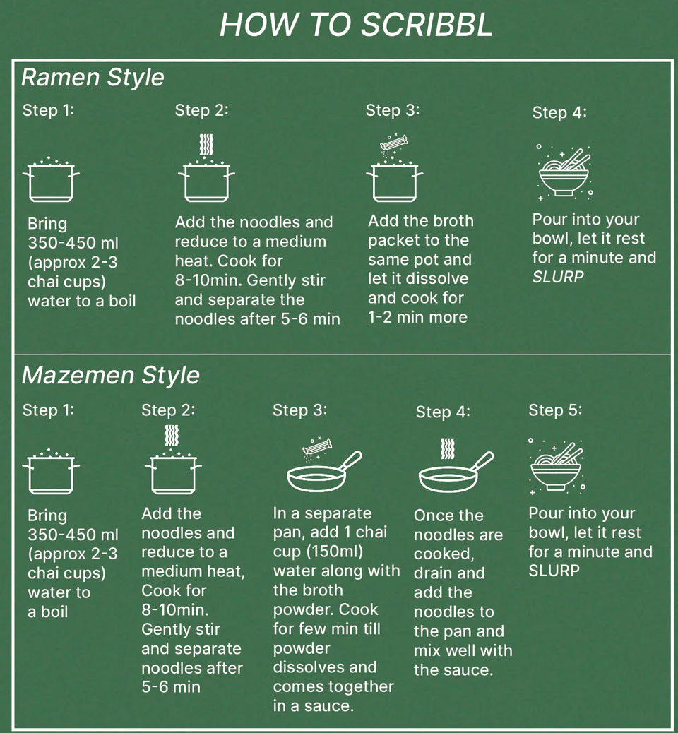 Noodles | Soul (Butter Miso Ramen)-Craft Meets Convenience-Slurp Spill - No Artificial Colors, Non GMO, Dairy Free – Scribbl - 70gm