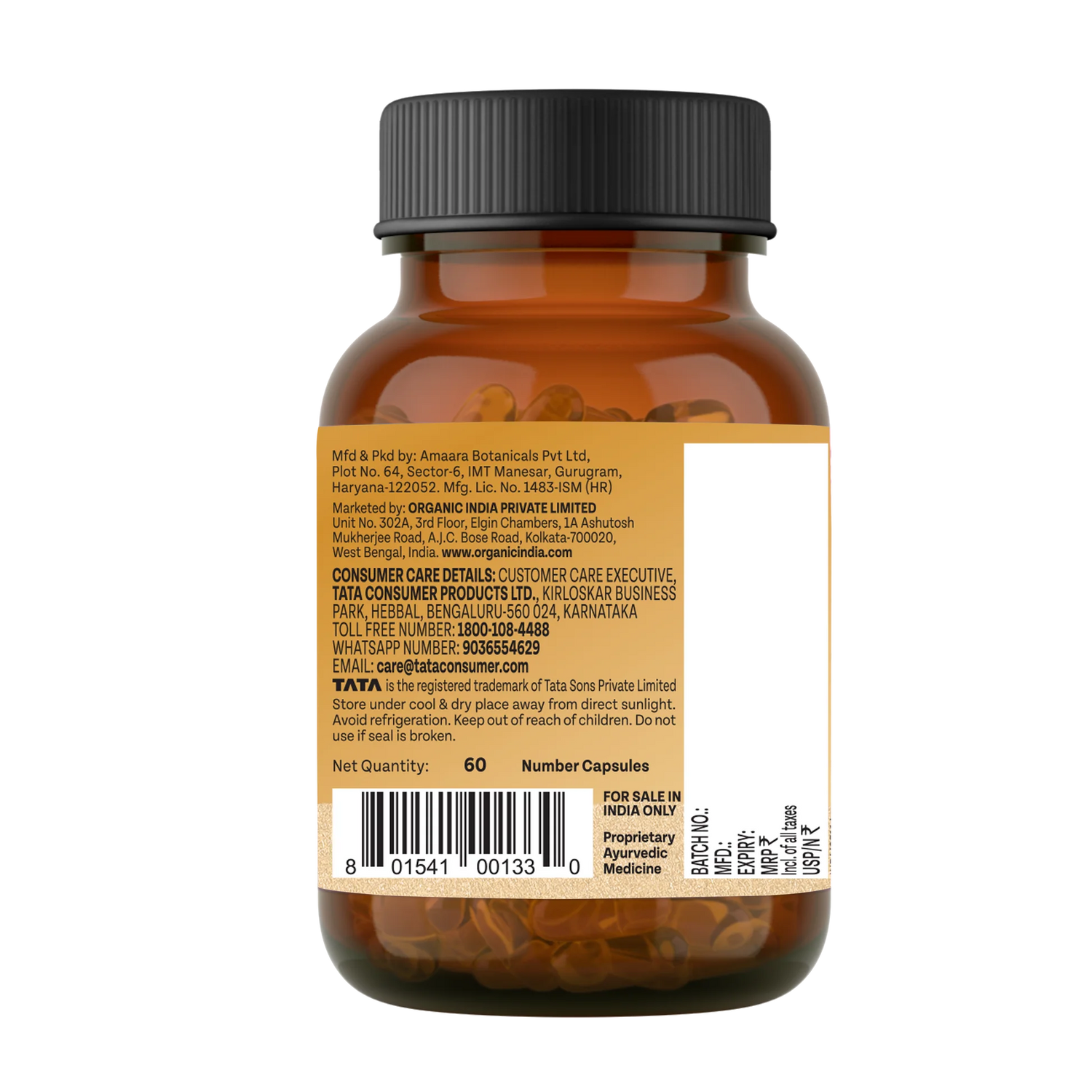 Shilajit Advance -Pure Shilajit 100% Pant Based - 75% Fulvic Acid -For Strength, Stamina, Energy &amp; Vitality- Herbo Mineral - No Additives, Fillers &amp; Preservatives Free - Organic India -60 Capsules