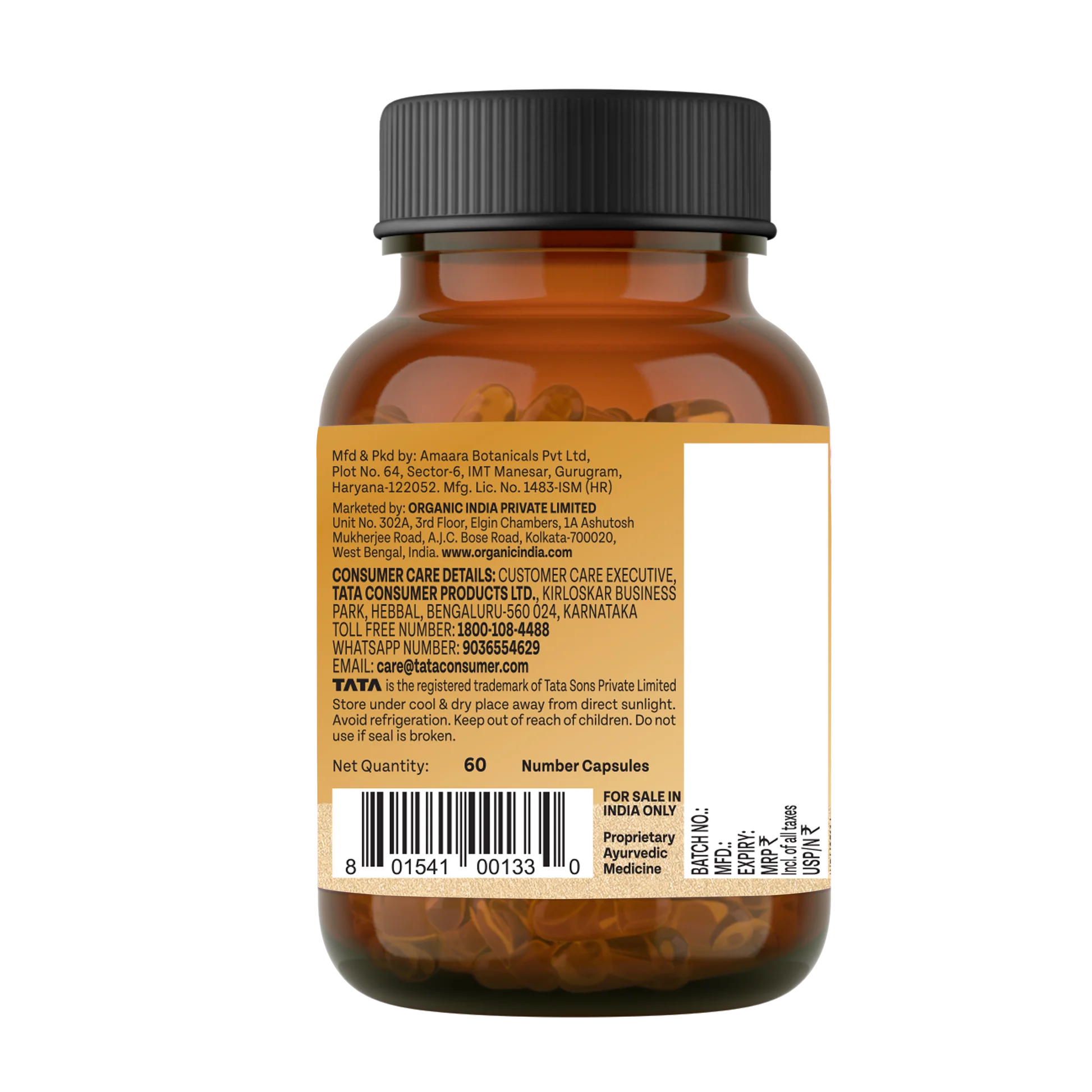Shilajit Advance -Pure Shilajit 100% Pant Based - 75% Fulvic Acid -For Strength, Stamina, Energy &amp; Vitality- Herbo Mineral - No Additives, Fillers &amp; Preservatives Free - Organic India -60 Capsules