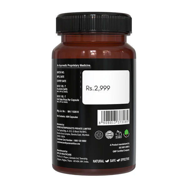 Menizin For Men - Power Of Musli &amp;amp; Kesar – Pure Nutrition – 60 Capsules