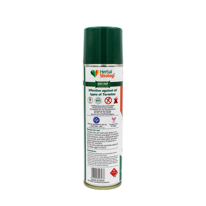 Repellent | Ayurvedic Termite Repellent (2X Power Spray)-Made With Essential Oils &amp; Plant Extracts -100% Herbal Actives - Certified Ayurveda (AYUSH) - Non-Toxic &amp; Eco friendly - No Side Effects , NO CFC - Herbal Strategi - 200ml