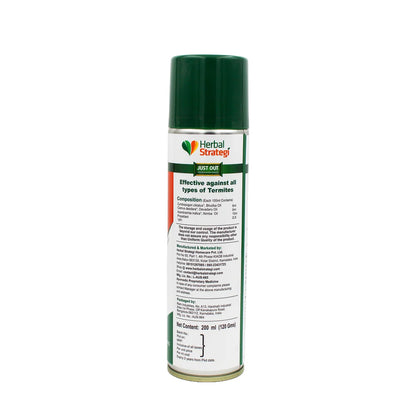 Repellent | Ayurvedic Termite Repellent (2X Power Spray)-Made With Essential Oils &amp; Plant Extracts -100% Herbal Actives - Certified Ayurveda (AYUSH) - Non-Toxic &amp; Eco friendly - No Side Effects , NO CFC - Herbal Strategi - 200ml