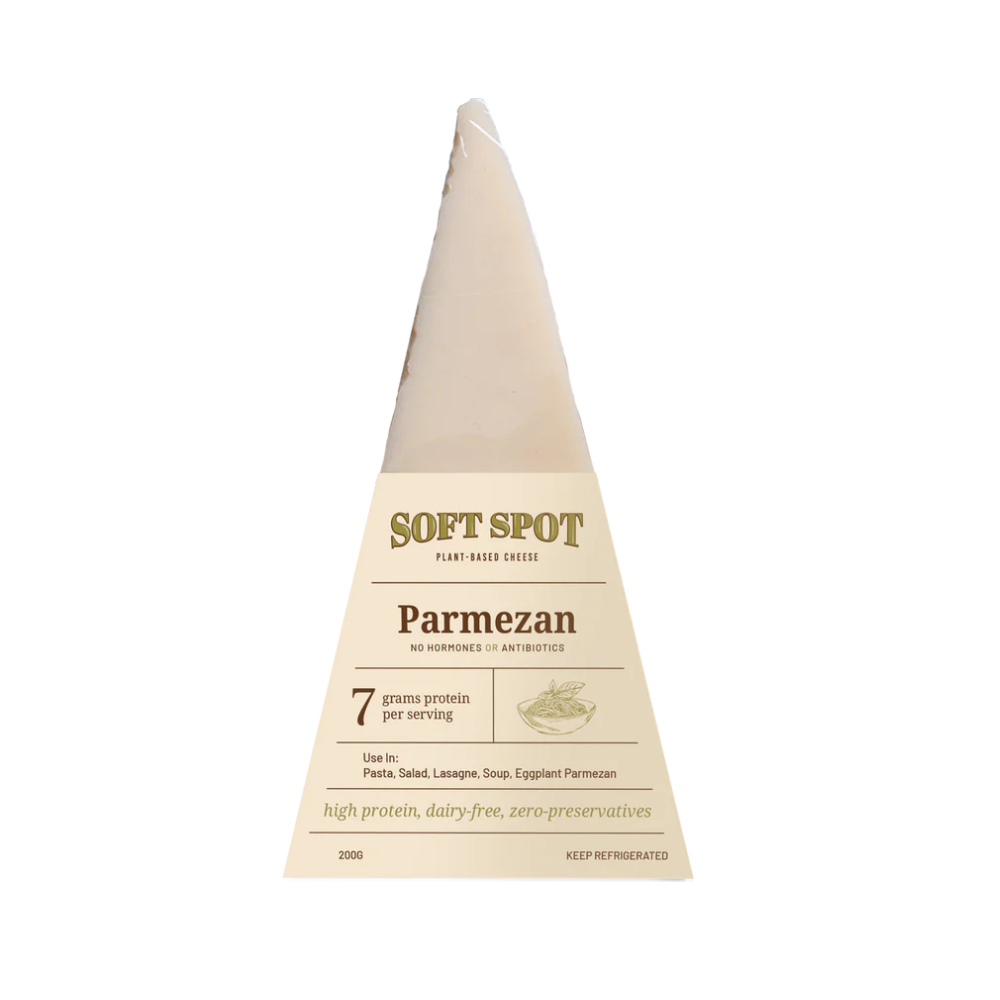 Vegan Parmesan Cheese | Pasteurized - Gluten Free, Dairy Free &amp; Lactose Free - Soft Spot Foods - 200gm