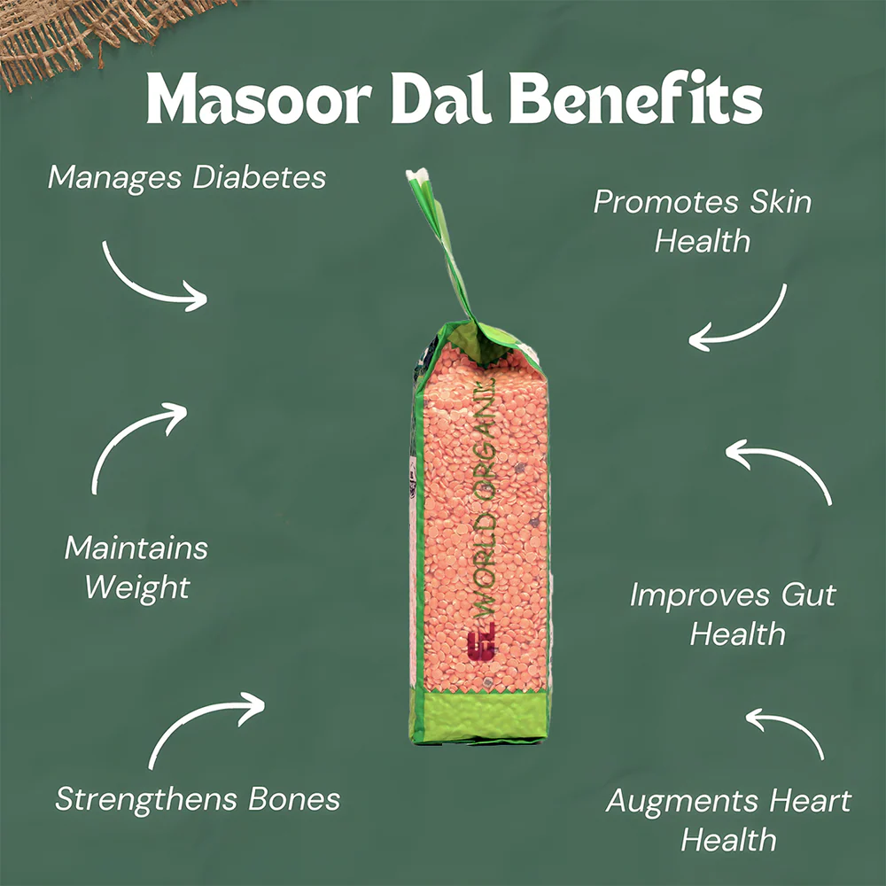 Malka Masoor – Elworld Organic – 500gm