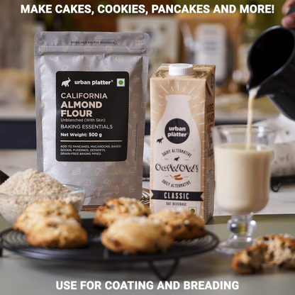 Almond Flour  | California - Unblanched (With Skin) - Baking Essentials - Gluten Free - Urban Platter - 500gm