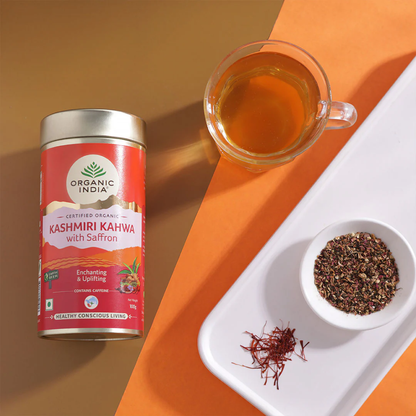 Tea | Tusli Kashmiri Kahwa (With Saffron ) - Oragnic - Organic India - 25 Infusion Bag