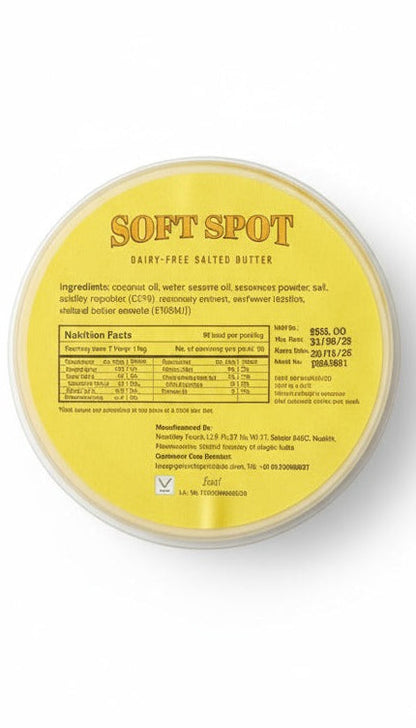 Butter | Salted Butter - Dairy Free &amp; No Addd Preservatives - Soft Spot Foods