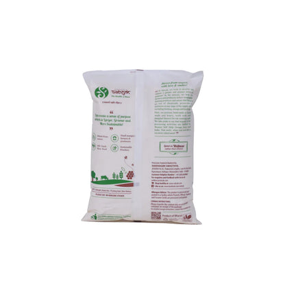 Suji | Wheat Suji - Non Sticky Rava - Organic - Vegan &amp; Non GMO - Satvyk - 500gm