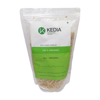 Soy Chunks | Granules – Certified Organic – No Added Preservatives, Artificial Colors &amp;amp; No Added Flavors – Kedia Organic – 200gm