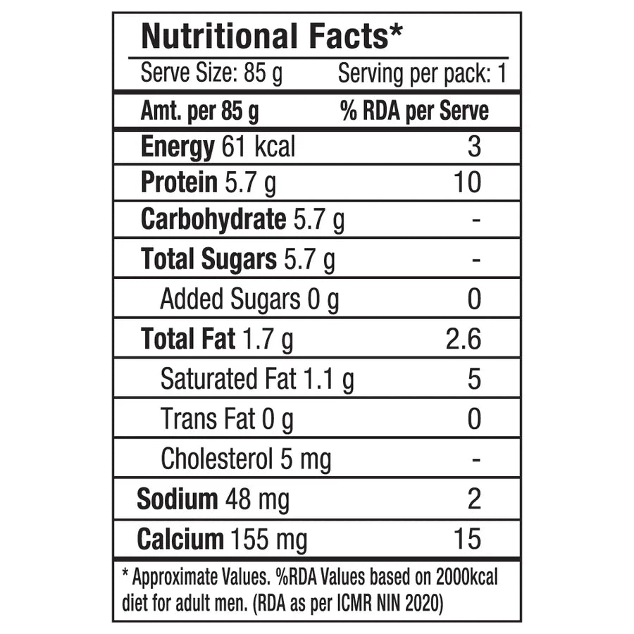 Yogurt | Greek Yogurt - Strawberry - 5g Protein - No Added Preservatives &amp; No Added Sugar - Epigamia - 85gm