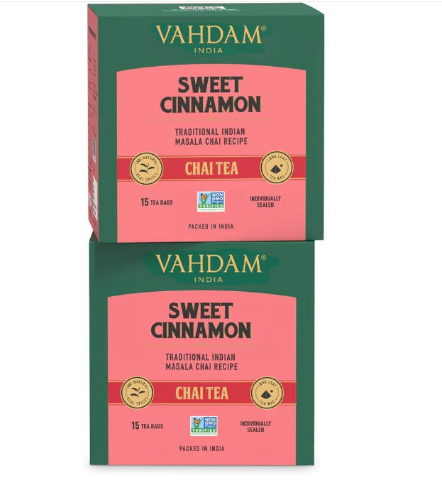Sweet Cinnamon – Chai Tea – Vahdam – 15Tea Bags