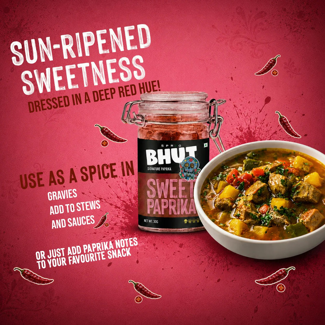 Bhut Signature (Sweet Paprika) - Sprig - 30gm