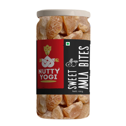 Sweet Amla Bites | Helps In Digestion &amp;amp; Good For Weight Loss - Rich in Vitamins and Minerals - Nutty Yogi – 100gm