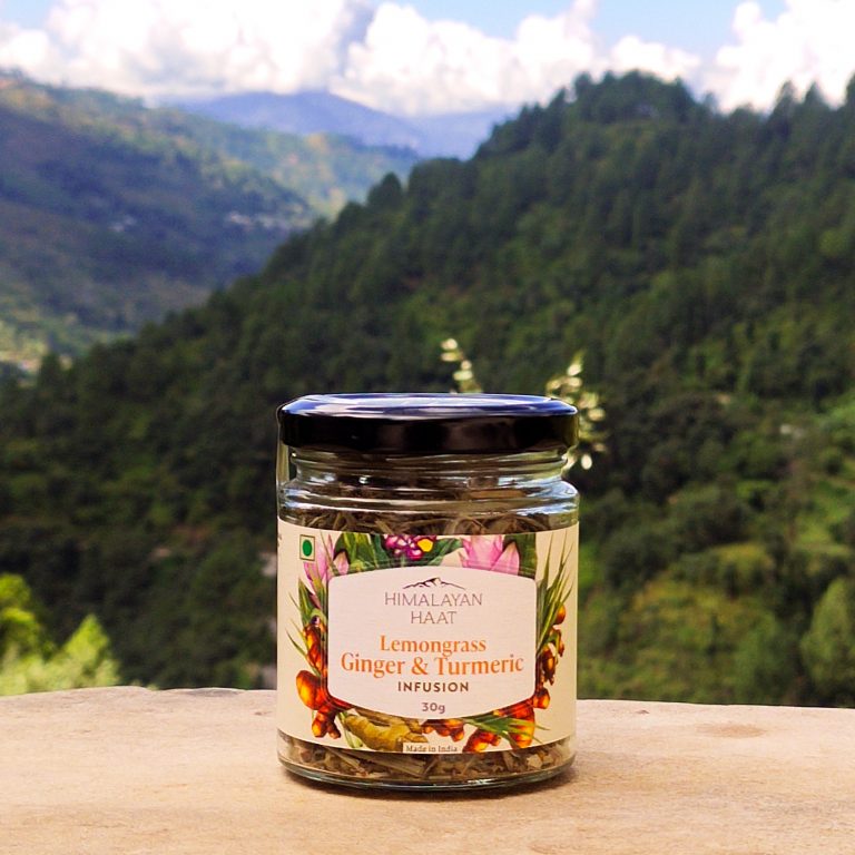 Tea | Lemongrass Ginger &amp; Turmeric Infusion - Himalayan Haat - 30gm