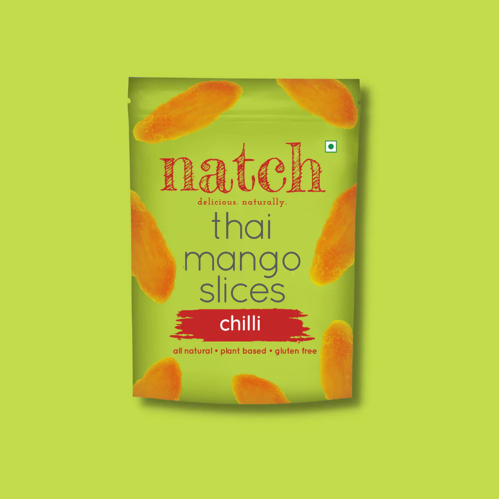 Thai Mango Slices | Chilli – All Natural - Vegan, Gluten Free, Trans Fat Free, Non GMO &amp;amp; No Added Artificial Flavor – natch – 150gm