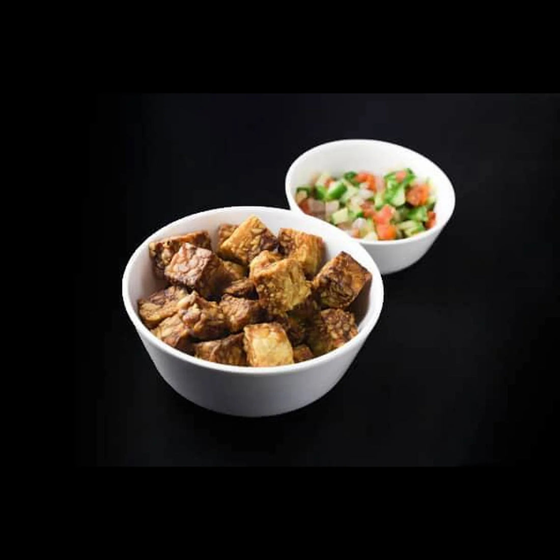 Tempeh Bites | Soy Tempeh Bites Cumin (60g Protein)- Dehydrated Supercubes, Fermented Whole Chickpeas (Raw Chickpea) -Vegan, Gluten Free - No Artificial Color , Soy-Free &amp; No Artificial Preservatives – Tempewala – 100gm
