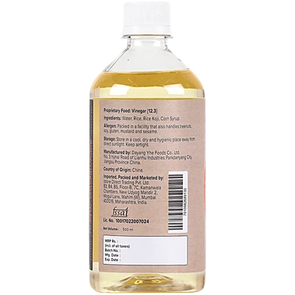 Rice Vinegar | Japanese Style Cooking (Hon-Mirin) – Sweet Rice Hon Mirin, Perfect for Soups -Traditionally Brewed - All Natural – No Artificial Flavors &amp; Preservatives – Urban Platter – 500ml