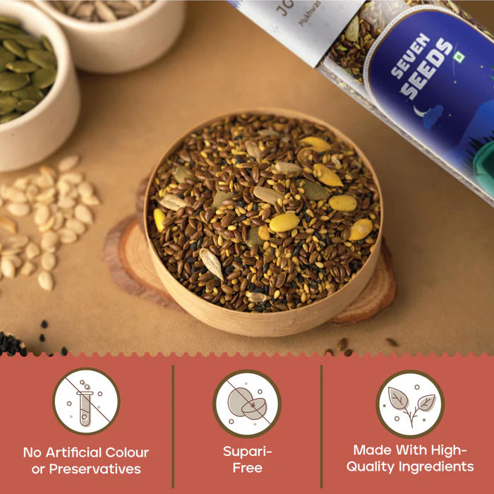 Mouth Freshener | Premium (Seven Seeds) - No Supari, No Preservatives &amp;amp; No Artificial Flavour - Joyspoon - 100gm
