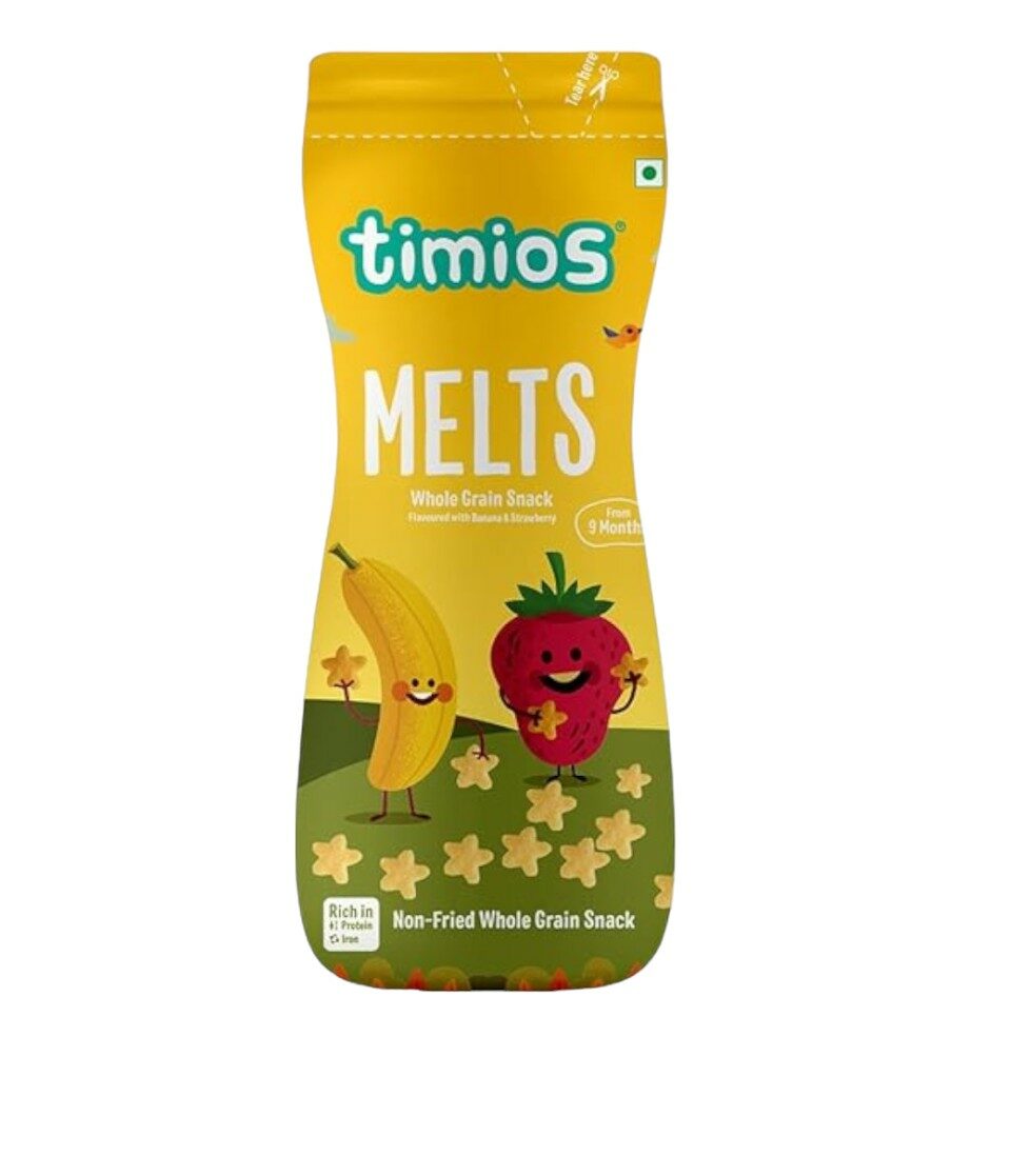 Banana Melts for Babies- Low Sugar & Low Salt – Timios – 50gm