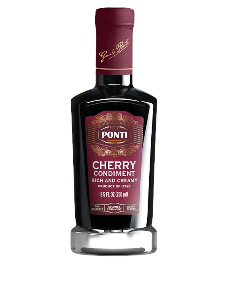 Vinegar | (Cherry Condiment) - Rich And Creamy - Gluten Free - Ponti - 250ml