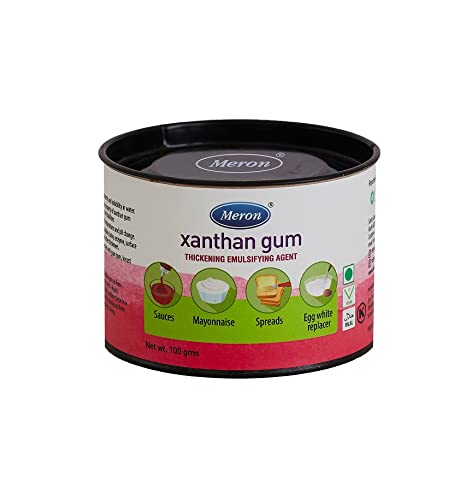 Xanthan Gum | Thickening Emulsifying Agent - Sauces - Mayoannaise - Spread - Egg White Replacer - Vegan - Meron - 100gm