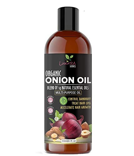 Onion Hair Oil with 14 Essential Oils – Luxura Sciences – 250ml – Nature's  Soul