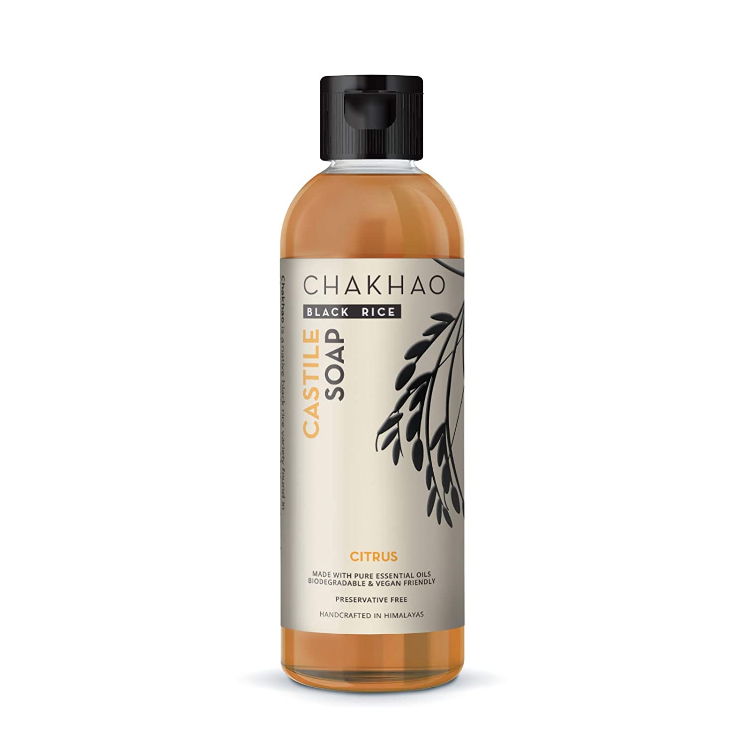 Chakhao Black Rice Castile Soap (Citrus) – Made With Pure Essential Oils –  For8 – 200ml – Nature's Soul