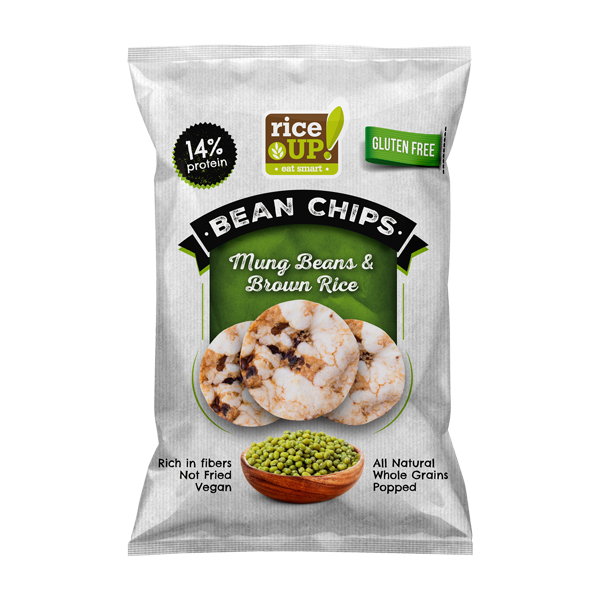 Bean Chips - Moong Beans And Brown Rice - Riceup - 60gm